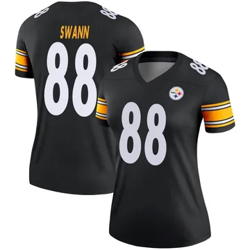 Women's Lynn Swann Pittsburgh Steelers Legend Black Jersey