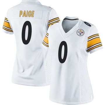 Women's Makari Paige Pittsburgh Steelers Game White Jersey