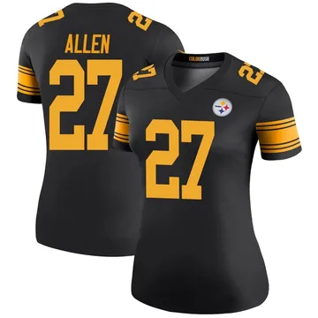 Women's Marcus Allen Pittsburgh Steelers Legend Black Color Rush Jersey