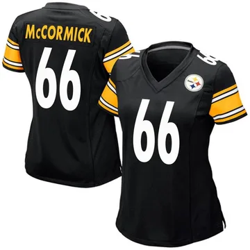 Women's Mason McCormick Pittsburgh Steelers Game Black Team Color Jersey