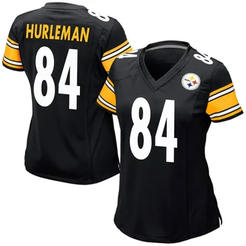 Women's Max Hurleman Pittsburgh Steelers Game Black Team Color Jersey