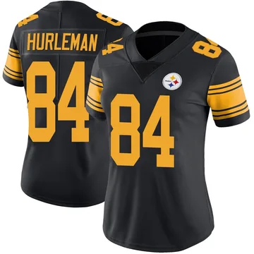 Women's Max Hurleman Pittsburgh Steelers Limited Black Color Rush Jersey