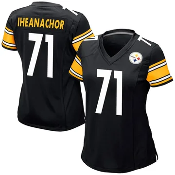 Women's Max Iheanachor Pittsburgh Steelers Game Black Team Color Jersey