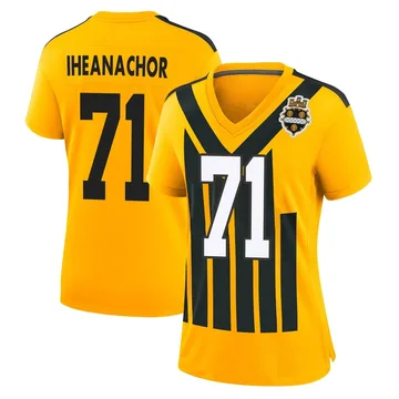Women's Max Iheanachor Pittsburgh Steelers Game Gold Alternate 1933 Throwback Jersey