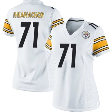 Women's Max Iheanachor Pittsburgh Steelers Game White Jersey