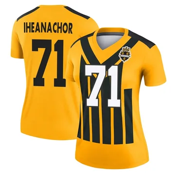 Women's Max Iheanachor Pittsburgh Steelers Legend Gold Alternate 1933 Throwback Performance Jersey