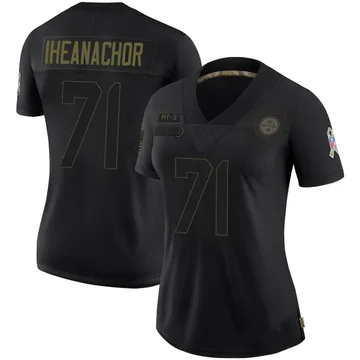 Women's Max Iheanachor Pittsburgh Steelers Limited Black 2020 Salute To Service Jersey