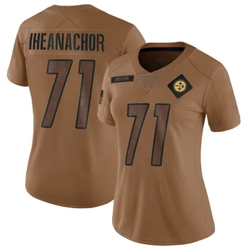 Women's Max Iheanachor Pittsburgh Steelers Limited Brown 2023 Salute To Service Jersey