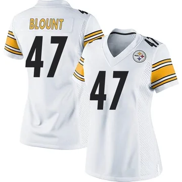 Women's Mel Blount Pittsburgh Steelers Game White Jersey