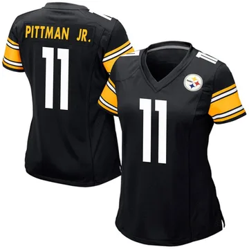 Women's Michael Pittman Jr. Pittsburgh Steelers Game Black Team Color Jersey
