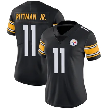 Women's Michael Pittman Jr. Pittsburgh Steelers Limited Black Team Color Vapor Untouchable Jersey