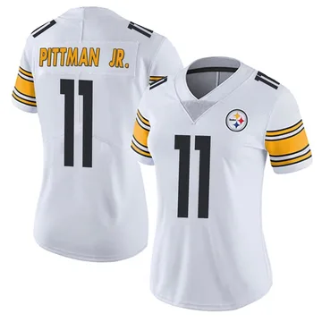 Women's Michael Pittman Jr. Pittsburgh Steelers Limited White Vapor Untouchable Jersey
