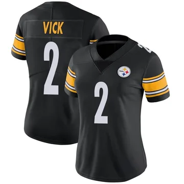 Women's Mike Vick Pittsburgh Steelers Limited Black Team Color Vapor Untouchable Jersey