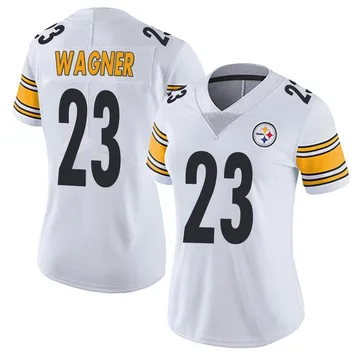 Women's Mike Wagner Pittsburgh Steelers Limited White Vapor Untouchable Jersey
