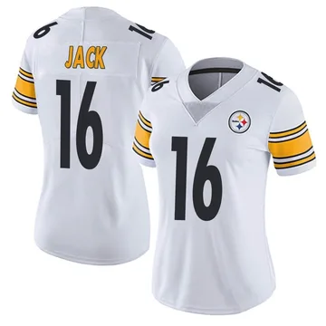Women's Myles Jack Pittsburgh Steelers Limited White Vapor Untouchable Jersey