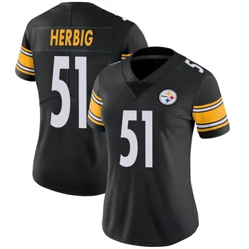 Women's Nick Herbig Pittsburgh Steelers Limited Black Team Color Vapor Untouchable Jersey