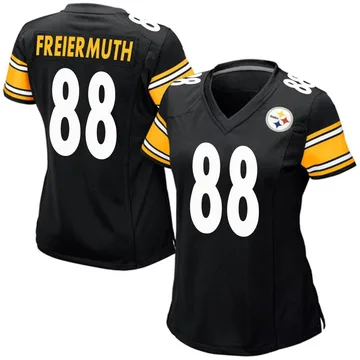 Women's Pat Freiermuth Pittsburgh Steelers Game Black Team Color Jersey