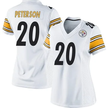 Women's Patrick Peterson Pittsburgh Steelers Game White Jersey