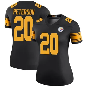 Women's Patrick Peterson Pittsburgh Steelers Legend Black Color Rush Jersey