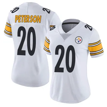 Women's Patrick Peterson Pittsburgh Steelers Limited White Vapor Untouchable Jersey