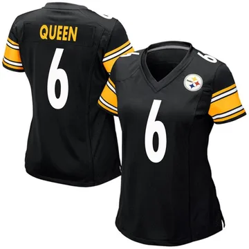 Women's Patrick Queen Pittsburgh Steelers Game Black Team Color Jersey