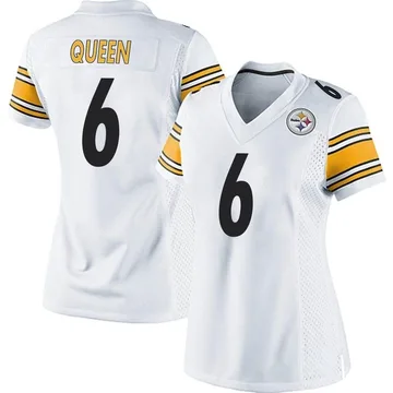 Women's Patrick Queen Pittsburgh Steelers Game White Jersey