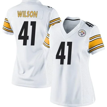 Women's Payton Wilson Pittsburgh Steelers Game White Jersey