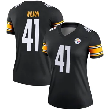 Women's Payton Wilson Pittsburgh Steelers Legend Black Jersey