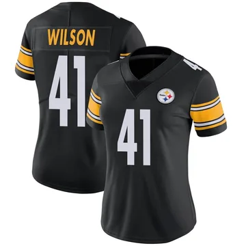 Women's Payton Wilson Pittsburgh Steelers Limited Black Team Color Vapor Untouchable Jersey