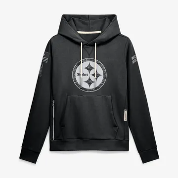 Women's Pittsburgh Steelers Black 2026 Salute to Service Sideline Dri-FIT Pullover Hoodie