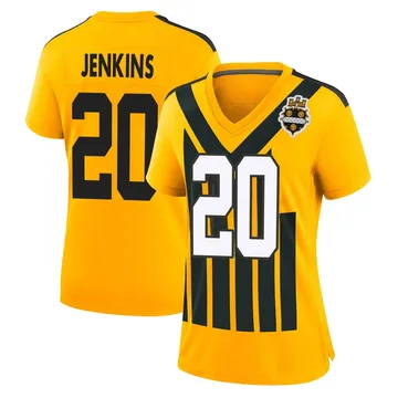 Women's Rayshawn Jenkins Pittsburgh Steelers Game Gold Alternate 1933 Throwback Jersey