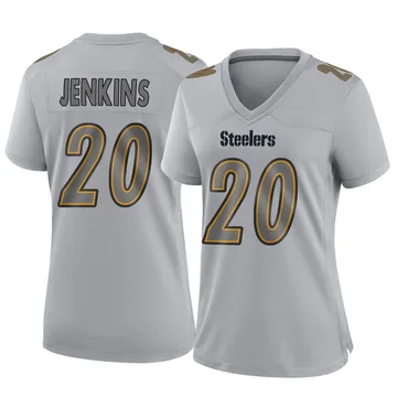 Women's Rayshawn Jenkins Pittsburgh Steelers Game Gray Atmosphere Fashion Jersey