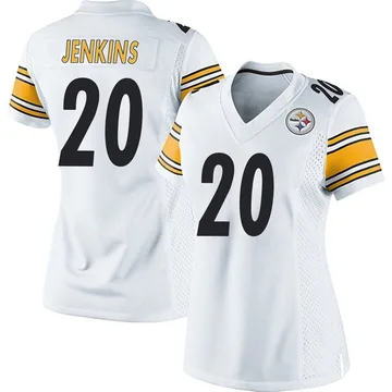 Women's Rayshawn Jenkins Pittsburgh Steelers Game White Jersey