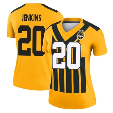 Women's Rayshawn Jenkins Pittsburgh Steelers Legend Gold Alternate 1933 Throwback Performance Jersey