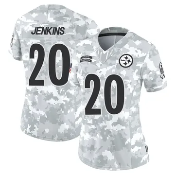 Women's Rayshawn Jenkins Pittsburgh Steelers Limited Arctic Camo 2024 Salute to Service Jersey