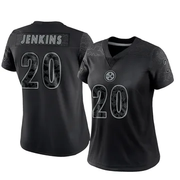 Women's Rayshawn Jenkins Pittsburgh Steelers Limited Black Reflective Jersey