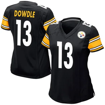 Women's Rico Dowdle Pittsburgh Steelers Game Black Team Color Jersey