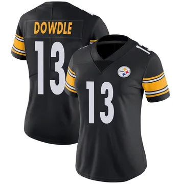Women's Rico Dowdle Pittsburgh Steelers Limited Black Team Color Vapor Untouchable Jersey