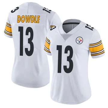 Women's Rico Dowdle Pittsburgh Steelers Limited White Vapor Untouchable Jersey