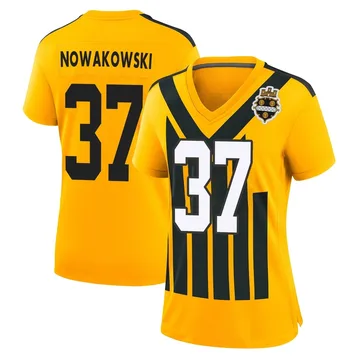Women's Riley Nowakowski Pittsburgh Steelers Game Gold Alternate 1933 Throwback Jersey