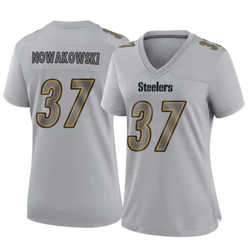 Women's Riley Nowakowski Pittsburgh Steelers Game Gray Atmosphere Fashion Jersey