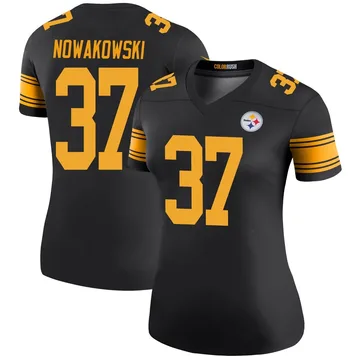 Women's Riley Nowakowski Pittsburgh Steelers Legend Black Color Rush Jersey