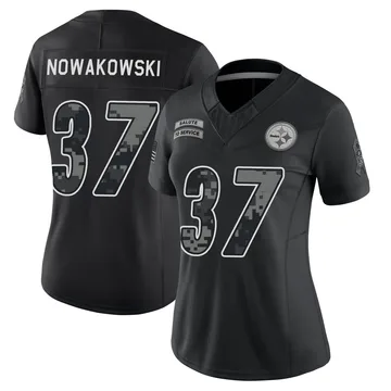 Women's Riley Nowakowski Pittsburgh Steelers Limited Black 2026 Salute to Service Stitched Jersey