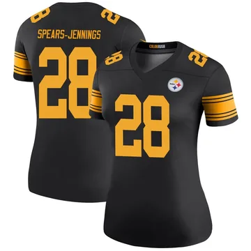 Women's Robert Spears-Jennings Pittsburgh Steelers Legend Black Color Rush Jersey