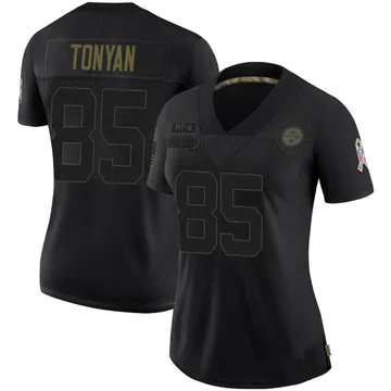 Women's Robert Tonyan Pittsburgh Steelers Limited Black 2020 Salute To Service Jersey