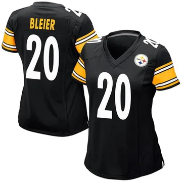 Women's Rocky Bleier Pittsburgh Steelers Game Black Team Color Jersey