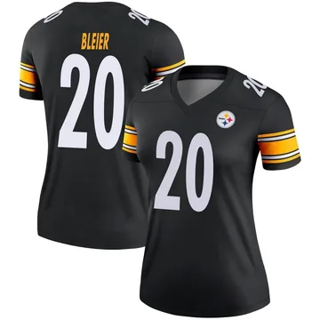 Women's Rocky Bleier Pittsburgh Steelers Legend Black Jersey