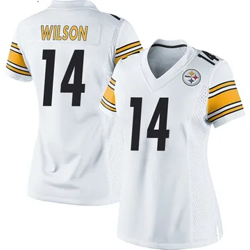 Women's Roman Wilson Pittsburgh Steelers Game White Jersey