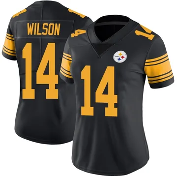 Women's Roman Wilson Pittsburgh Steelers Limited Black Color Rush Jersey