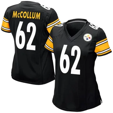 Women's Ryan McCollum Pittsburgh Steelers Game Black Team Color Jersey